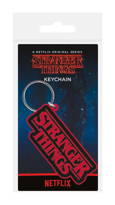 Stranger Things - Llavero de caucho caucho con el Logo